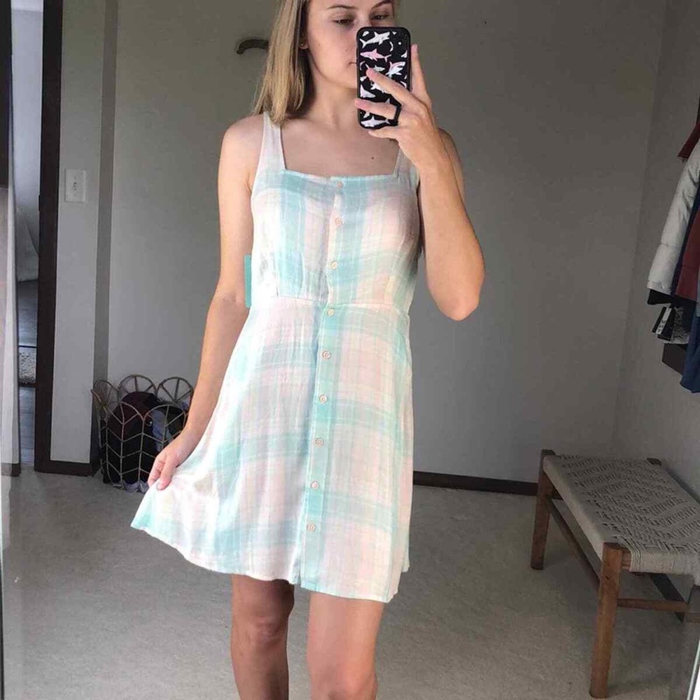 Pastel Plaid Dress